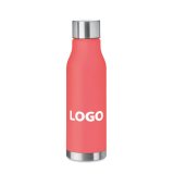 Bouteille publicitaire en plastique recyclé - Contenance 0,6 L - marquage 1 couleur