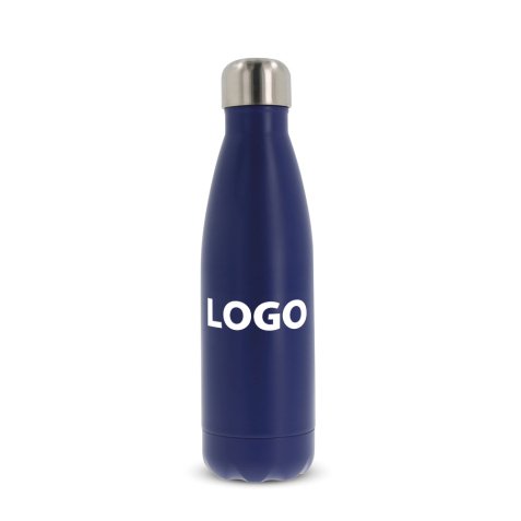 Bouteille isotherme publicitaire en acier inoxydable - Contenance 0,5 L - marquage 1 couleur