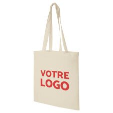 Sac en coton publicitaire Tote Bag 140 g/m² - 10 L - marquage 1 couleur