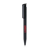Stylo bille Senator Super Hit Matt rétractable publicitaire noir pointe 1 mm - écriture moyenne