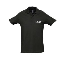 Polo Werbe-T-Shirt mit kurzen Ärmeln, gemischt, Sol's - einfarbiger Druck
