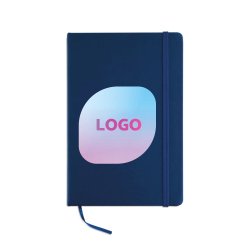 Carnet publicitaire piqué 14 x 21 cm ligné 192 pages - marquage multicolore