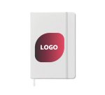 Carnet publicitaire piqué 14 x 21 cm ligné 192 pages - marquage multicolore