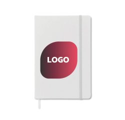 Advertising notebook 14 x 21 cm lined 192 pages - multicolor marking