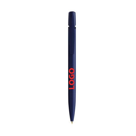 Balpen Bic Media Clic inklikbaar promotieartikel met 0,4 mm punt - extrafijn schrijven - 2-kleuren markering
