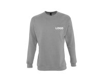 Sweat-shirt mixte manches longues publicitaire Sol's - marquage broderie