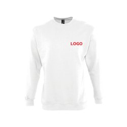 Sweat-shirt mixte manches longues publicitaire Sol's - marquage broderie