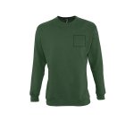 Sweat-shirt mixte manches longues publicitaire Sol's - marquage broderie
