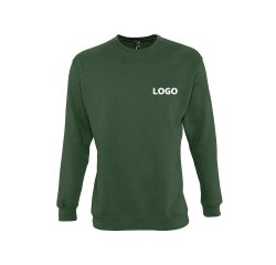 Sweatshirt gemengd met lange mouwen promotieartikel Sol's - borduurdruk