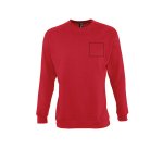 Sweat-shirt mixte manches longues publicitaire Sol's - marquage broderie