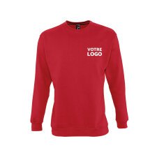 Sweat-shirt mixte manches longues publicitaire Sol's - marquage broderie