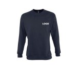 Sweat-shirt mixte manches longues publicitaire Sol's - marquage broderie