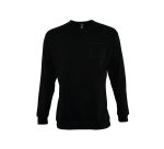 Sweat-shirt mixte manches longues publicitaire Sol's - marquage broderie