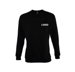 Sweat-shirt mixte manches longues publicitaire Sol's - marquage broderie