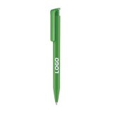 Stylo bille Senator Super Hit Matt rétractable publicitaire vert pointe 1 mm - écriture moyenne
