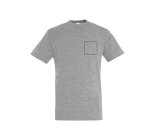 T-shirt mixte manches courtes publicitaire Sol's - 150g/m² - marquage 1 couleur