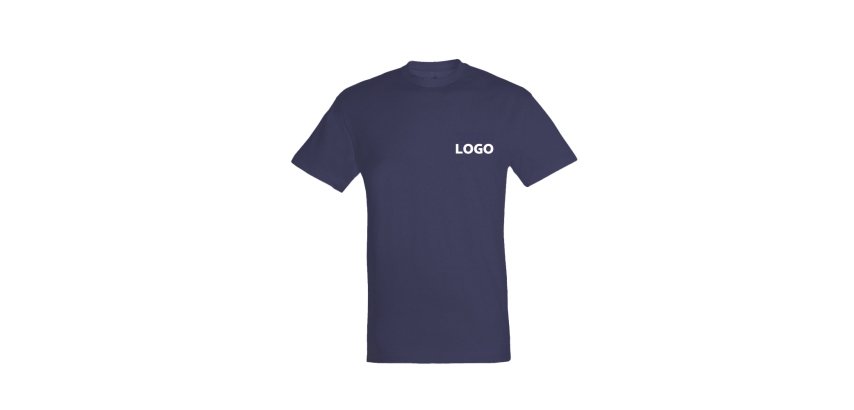 T-shirt Unisex Kurzarm Werbeartikel Sol's - 150g/m² - 1-farbiger Druck