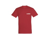 T-shirt mixte manches courtes publicitaire Sol's rouge - 150 g/m²
