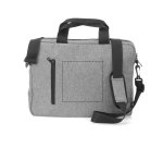 Sacoche pour ordinateur publicitaire grise 14" - marquage 1 couleur