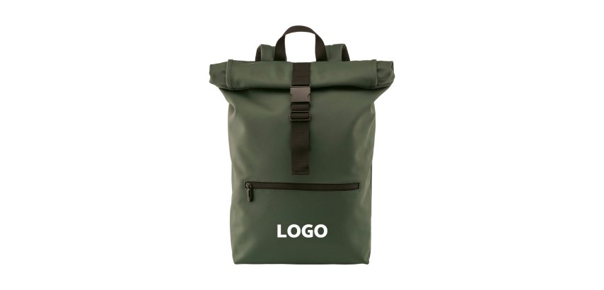 Sac à dos enroulable publicitaire pour ordinateur 17'' - marquage 1 couleur