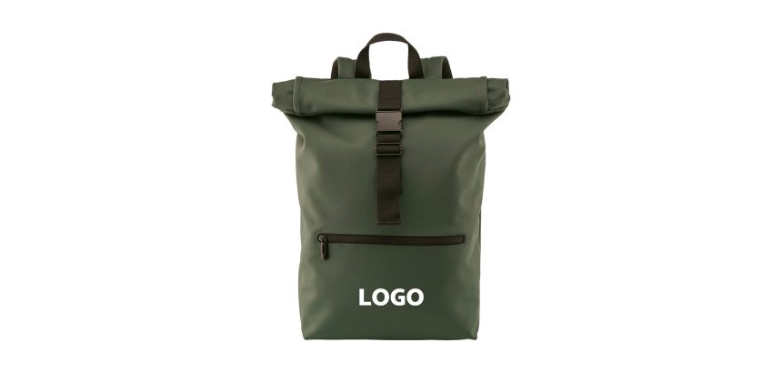 Roll-up promotional backpack for 17'' computer - 1 color imprint