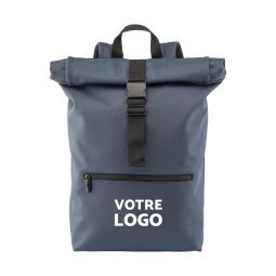 Sac à dos enroulable publicitaire pour ordinateur 17'' - marquage 1 couleur