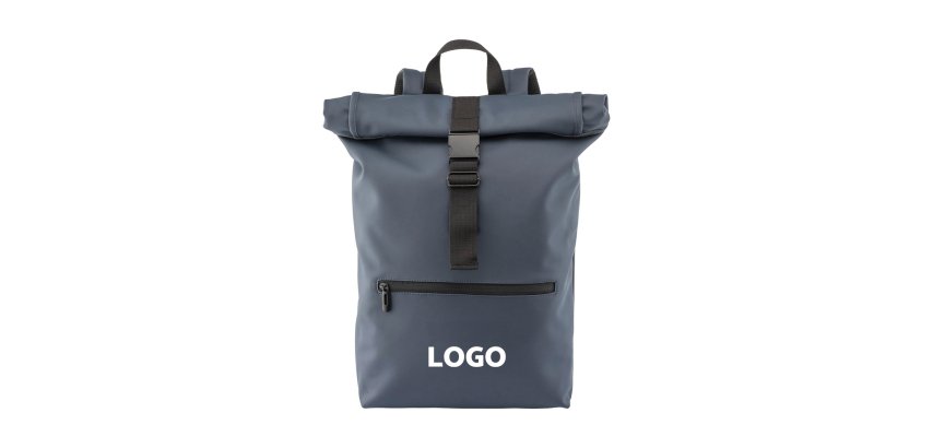 Werblicher rollbarer Rucksack für 17-Zoll-Computer - 1-Farben-Bedruckung