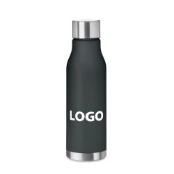 Advertising bottle made of recycled plastic - Capacity 0.6 L - 1 color imprint