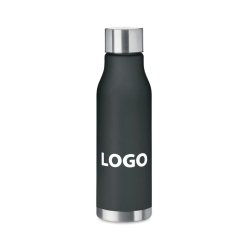 Advertising bottle made of recycled plastic - Capacity 0.6 L - 1 color imprint