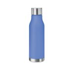 Bouteille publicitaire en plastique recyclé - Contenance 0,6 L - marquage 1 couleur