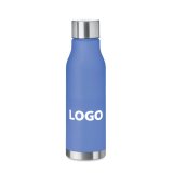 Personaliseerbare fles van gerecycled plastic - Capaciteit 0,6 L - 1-kleurendruk