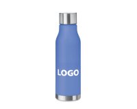 Personaliseerbare fles van gerecycled plastic - Capaciteit 0,6 L - 1-kleurendruk