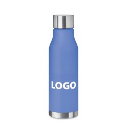 Personaliseerbare fles van gerecycled plastic - Capaciteit 0,6 L - 1-kleurendruk