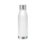 Bouteille publicitaire en plastique recyclé - Contenance 0,6 L - marquage 1 couleur