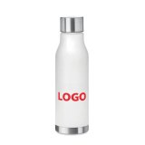 Flasche aus recyceltem Kunststoff - Fassungsvermögen 0,6 L - einfarbiger Druck