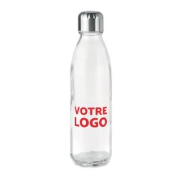 Bouteille publicitaire en verre - Contenance 0,65 L - marquage 1 couleur