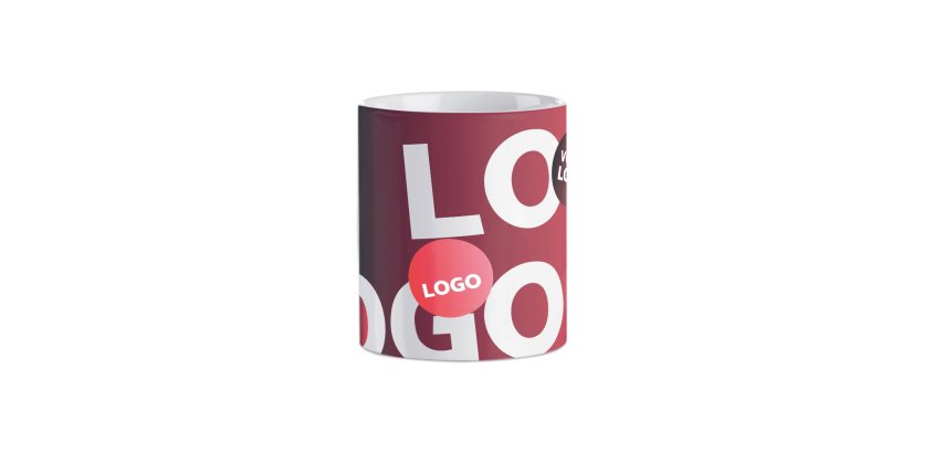 Ceramic advertising mug 30 cl - multicolor marking