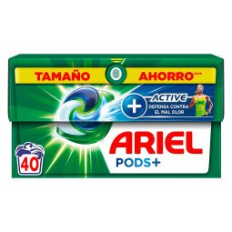 Detergente ropa Ariel 3en1 Pods Active - caja de 40