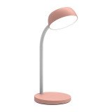 Lampe de bureau Led intégrée Tamy Unilux - 6 W - Bras flexible- Rose