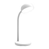 Lampe de bureau Led intégrée Tamy Unilux - 6 W - Bras flexible - Blanc