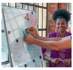 Aimants colorés  Ø 32 mm pour tableaux blancs magnétiques Nobo - Lot de 10