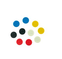 Aimants colorés Ø 24 mm pour tableaux blancs magnétiques Nobo – Lot de 10