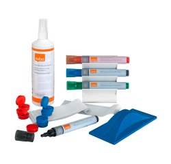 Kit completo para pizarras blancas borrables en seco - Nobo