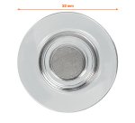 Aimants transparents Ø 32 mm Nobo pour tableaux blancs en verre RARE EARTH - Lot de 10