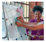 Aimants colorés Ø 38 mm pour tableaux blancs magnétiques Nobo - Lot de 10