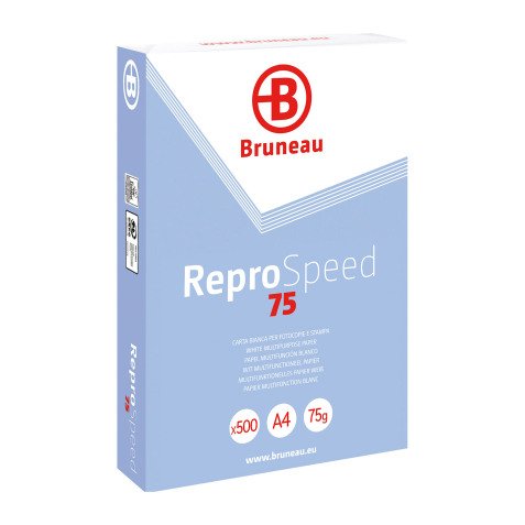 Carta per stampe e fotocopie A4 Bruneau Reprospeed 75g risma da 500 fogli