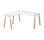 Bureau d'angle manager L 200 x P 200 piètement bois/métal - Arch