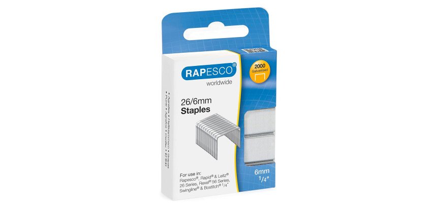 Agrafes Rapesco 26/6 - Boite de 2000