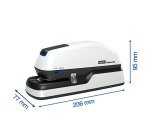 Agrafeuse électrique Optima 20, capacité 20 feuilles, agrafes 24/6-26/6. alimentation piles ou secteur