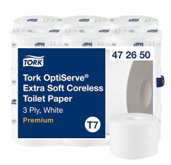 Toiletpapier drievoudige dikte Tork Premium T7 - 18 rollen van 550 vellen